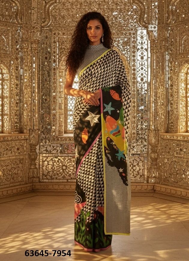 ELEGANT LUXURY - Catalog # 63645 (Set of 9 Sarees) by Semad Styles