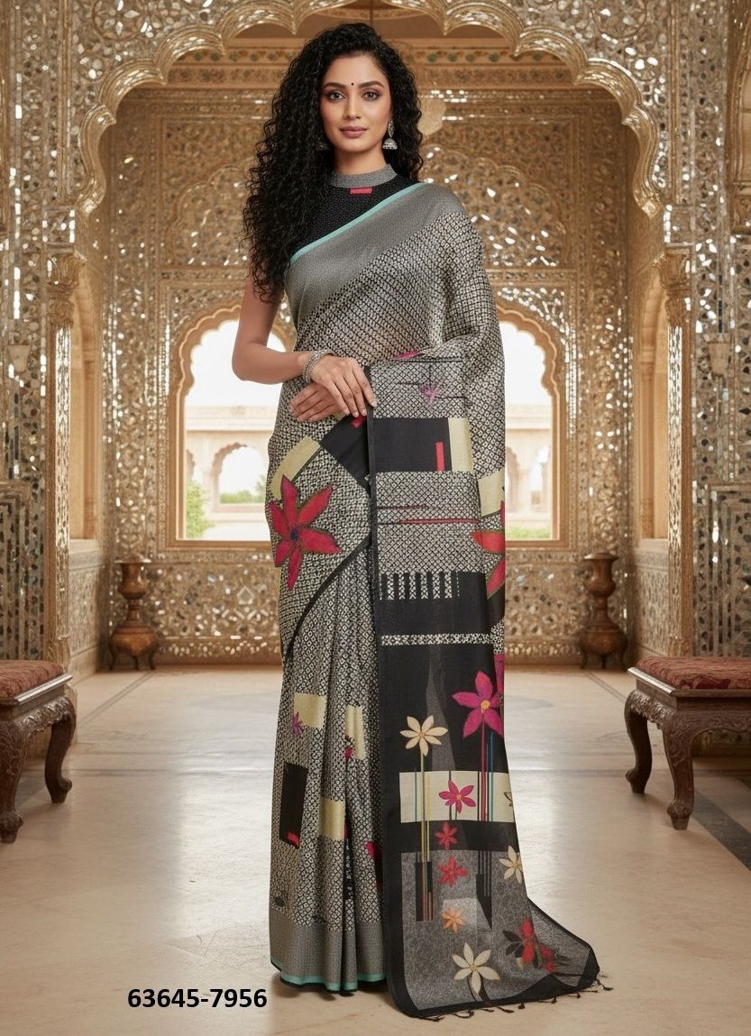 ELEGANT LUXURY - Catalog # 63645 (Set of 9 Sarees) by Semad Styles