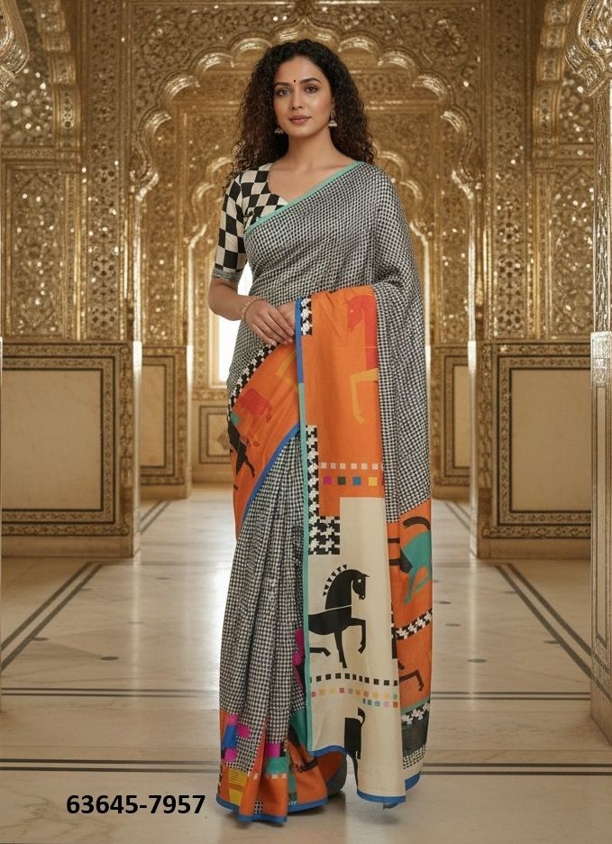 ELEGANT LUXURY - Catalog # 63645 (Set of 9 Sarees) by Semad Styles