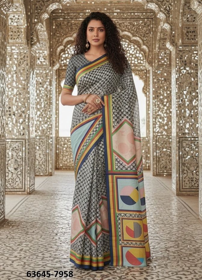 ELEGANT LUXURY - Catalog # 63645 (Set of 9 Sarees) by Semad Styles