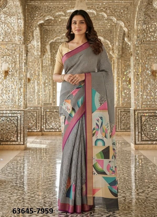 ELEGANT LUXURY - Catalog # 63645 (Set of 9 Sarees) by Semad Styles