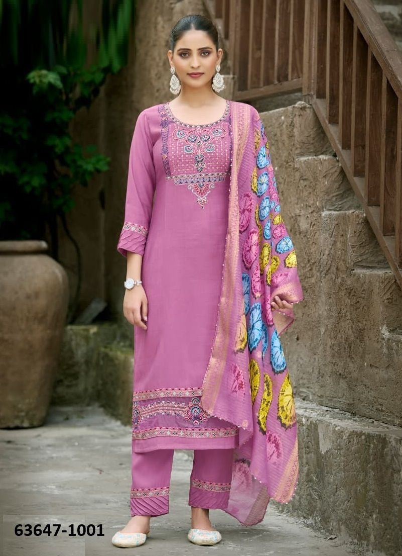 VENESSIA - Catalog # 63647 (Set of 6 Readymade Salwar Suits) by Karissa VENESSIA - Catalog # 63647 (Set of 6 Readymade Salwar Suits) by Karissa