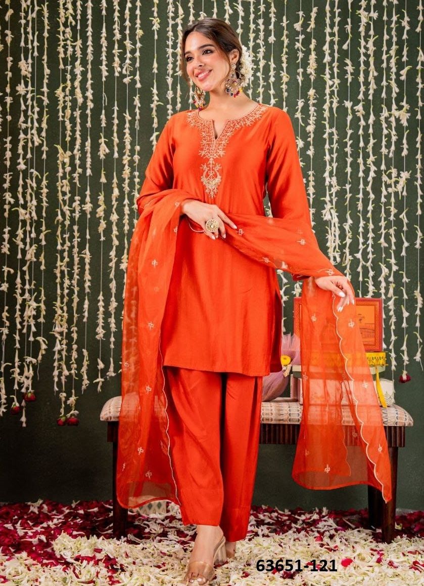 AARUSHI - Catalog # 63651 (Set of 2 Readymade Salwar Suits) by Amdavadi Fashion AARUSHI - Catalog # 63651 (Set of 2 Readymade Salwar Suits) by Amdavadi Fashion