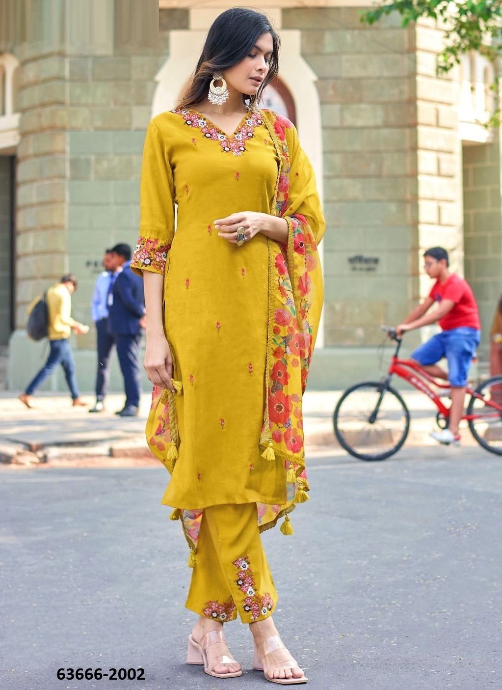 REET - Catalog # 63666 (Set of 4 Readymade Salwar Suits) by Kadlee Fashion