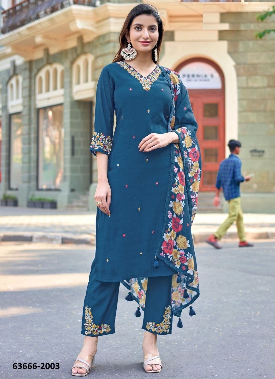 REET - Catalog # 63666 (Set of 4 Readymade Salwar Suits) by Kadlee Fashion