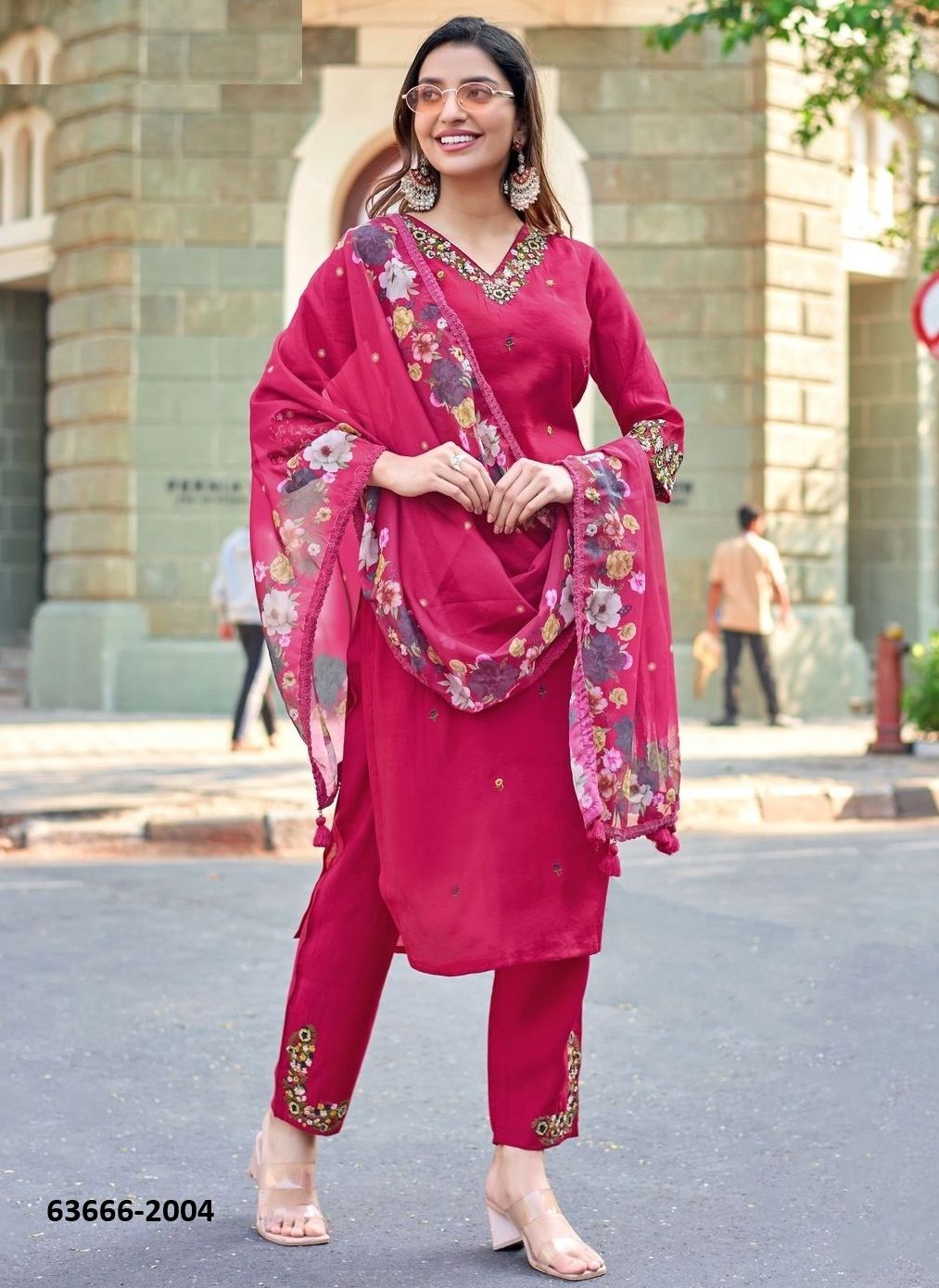 REET - Catalog # 63666 (Set of 4 Readymade Salwar Suits) by Kadlee Fashion