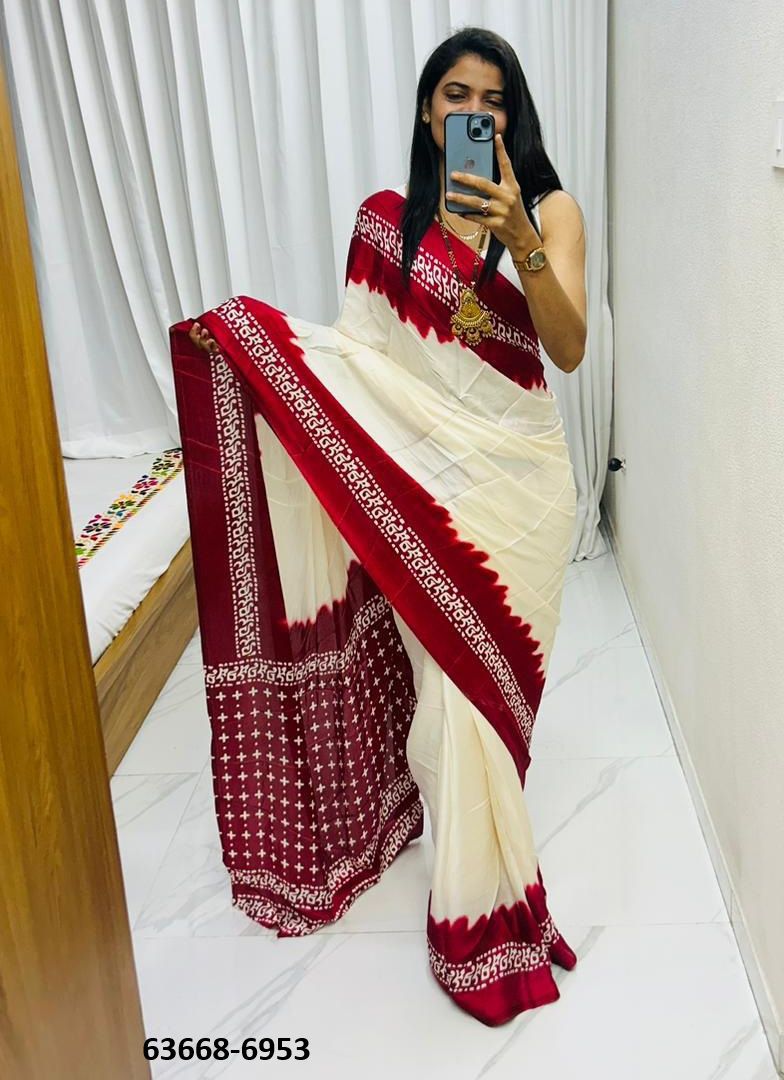 SERIES 6950 - Catalog # 63668 (Set of 7 Sarees) by Semad Styles