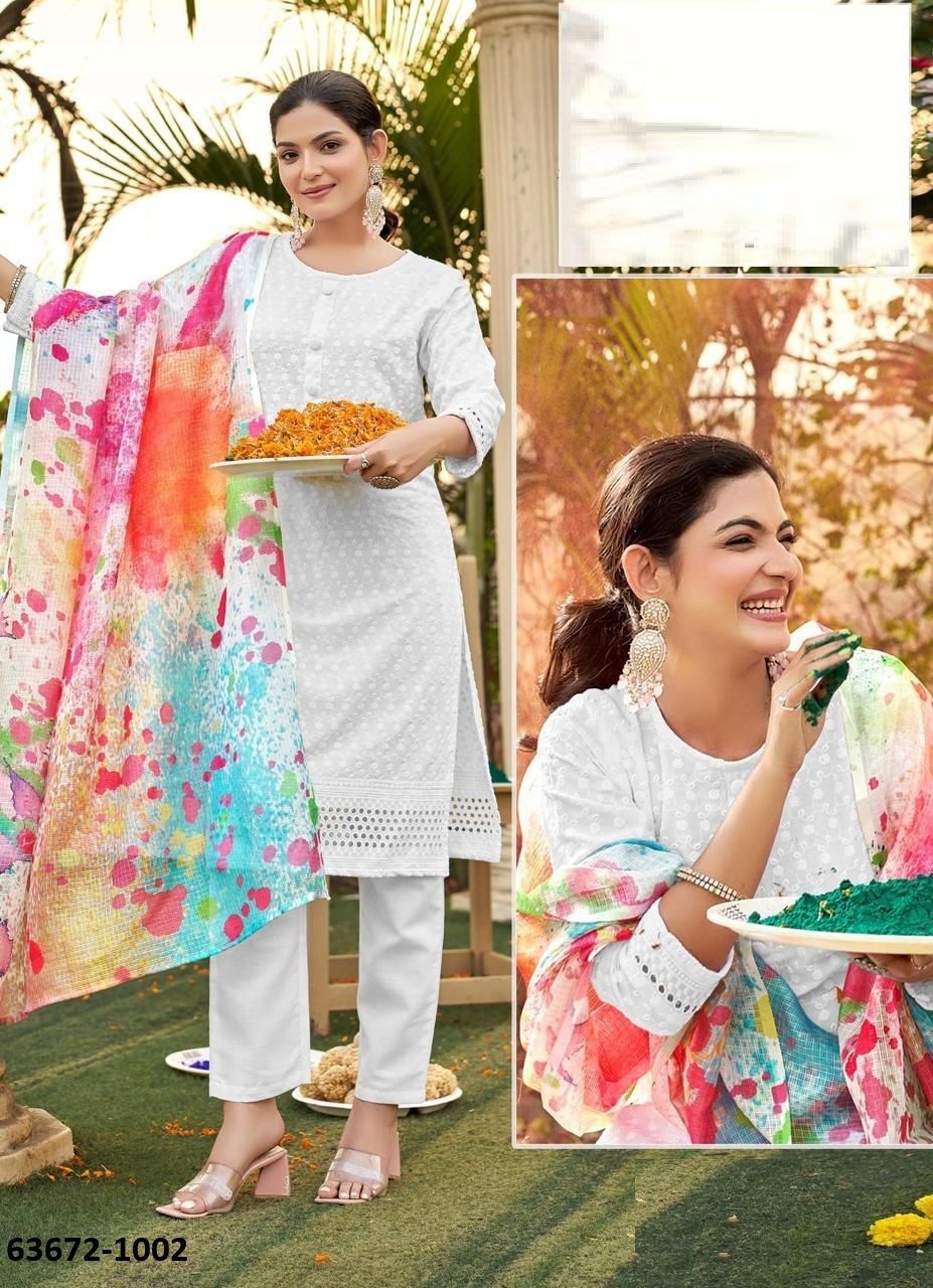 HOLI RANGOTSAV - Catalog # 63672 (Set of 8 Readymade Salwar Suits) by Desi Muse HOLI RANGOTSAV - Catalog # 63672 (Set of 8 Readymade Salwar Suits) by Desi Muse