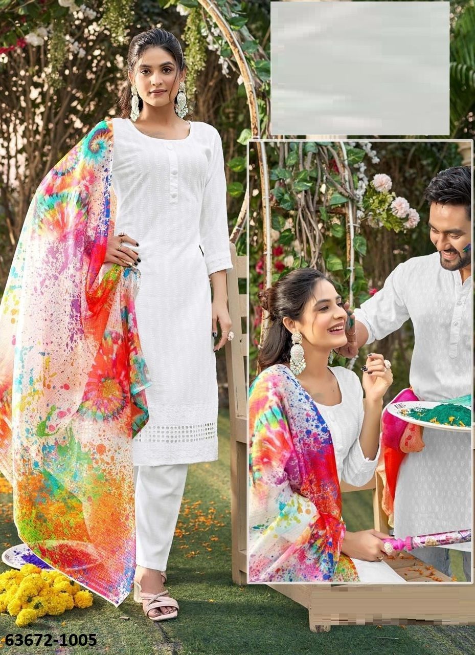 HOLI RANGOTSAV - Catalog # 63672 (Set of 8 Readymade Salwar Suits) by Desi Muse HOLI RANGOTSAV - Catalog # 63672 (Set of 8 Readymade Salwar Suits) by Desi Muse