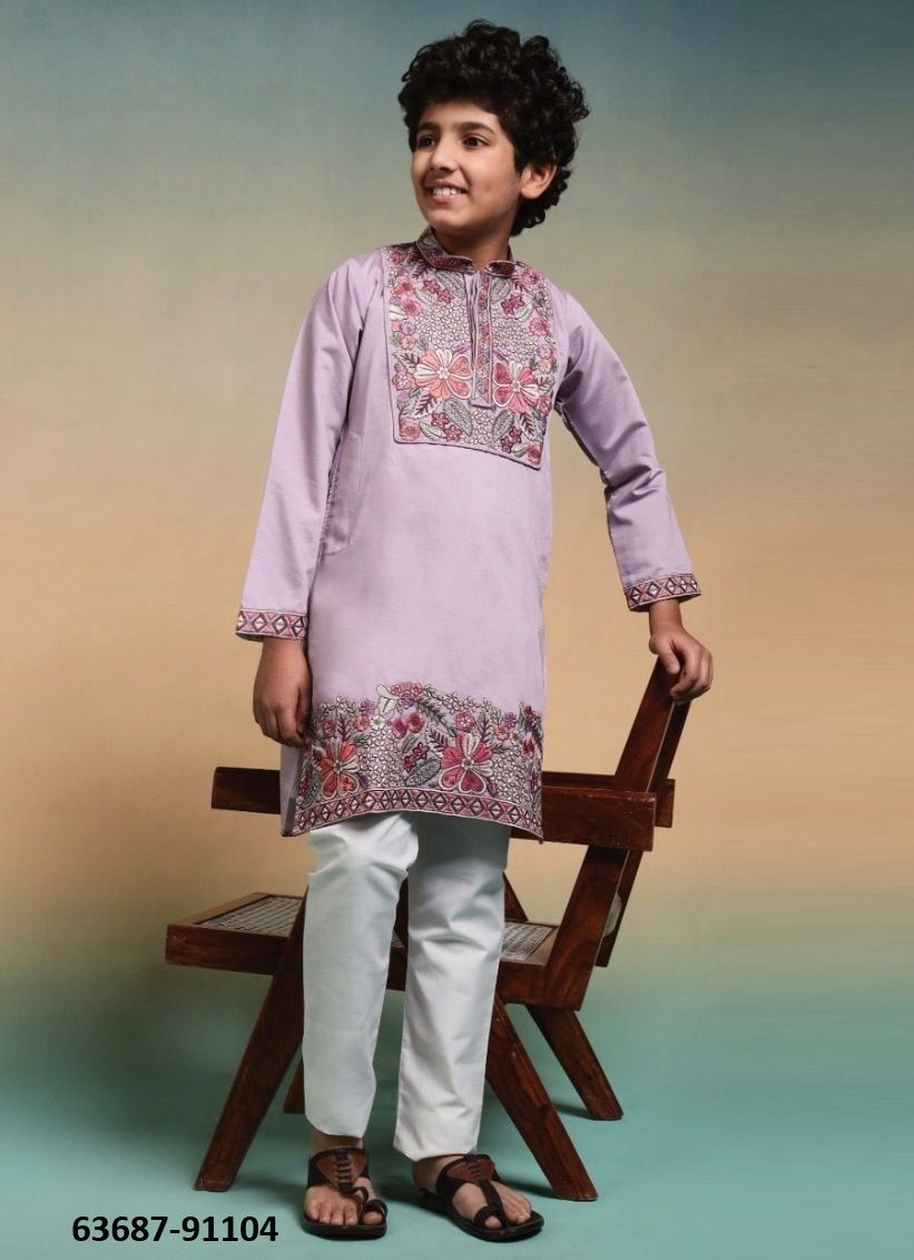 SHAAHI JUNIOR KIDS ETHNICS - Catalog # 63687 (Set of 6 Men's Ethnic Wear) by Tentmen Clothing
