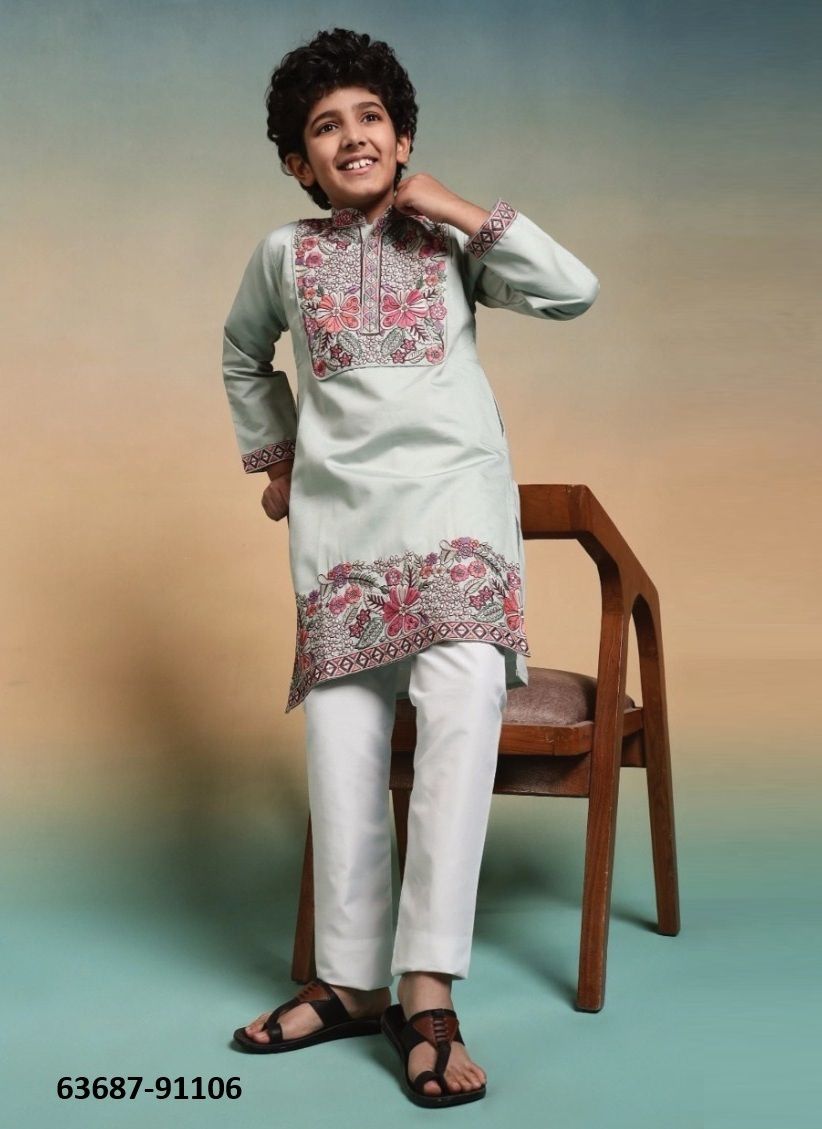 SHAAHI JUNIOR KIDS ETHNICS - Catalog # 63687 (Set of 6 Men's Ethnic Wear) by Tentmen Clothing