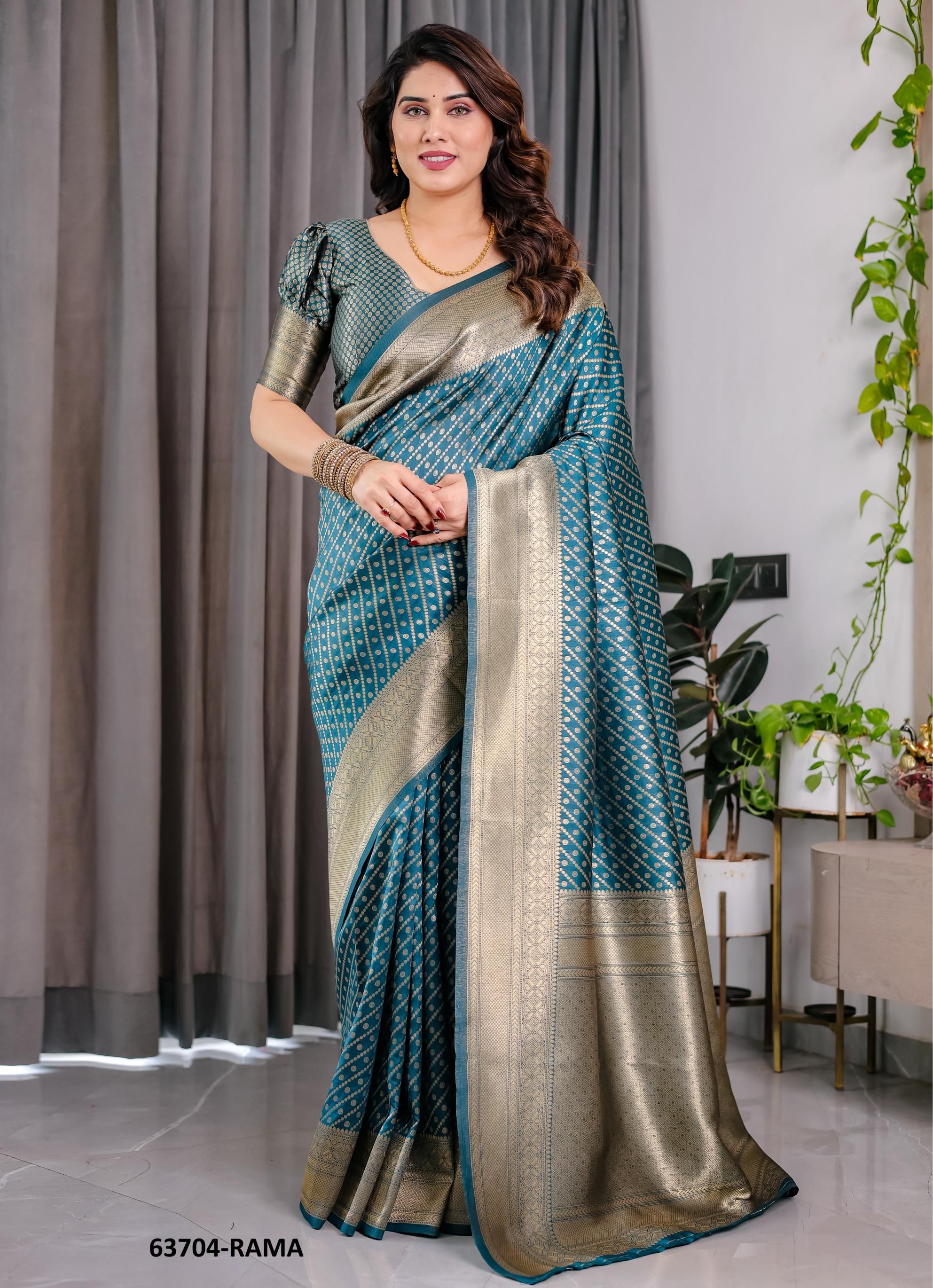 BANARASI JACQUARD 8 - Catalog # 63704 (Set of 6 Sarees) by Semad Styles BANARASI JACQUARD 8 - Catalog # 63704 (Set of 6 Sarees) by Semad Styles