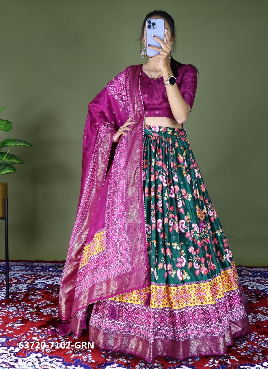 SERIES 7102 - Catalog # 63720 (Set of 4 Semi-Stitched Lehengas) by Komal Pret SERIES 7102 - Catalog # 63720 (Set of 4 Semi-Stitched Lehengas) by Komal Pret