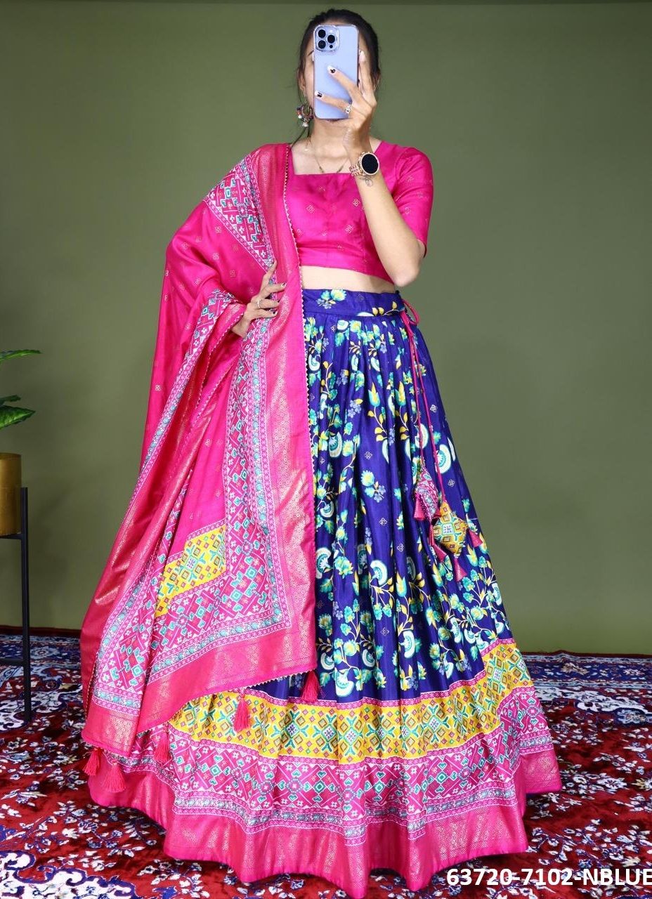 SERIES 7102 - Catalog # 63720 (Set of 4 Semi-Stitched Lehengas) by Komal Pret SERIES 7102 - Catalog # 63720 (Set of 4 Semi-Stitched Lehengas) by Komal Pret