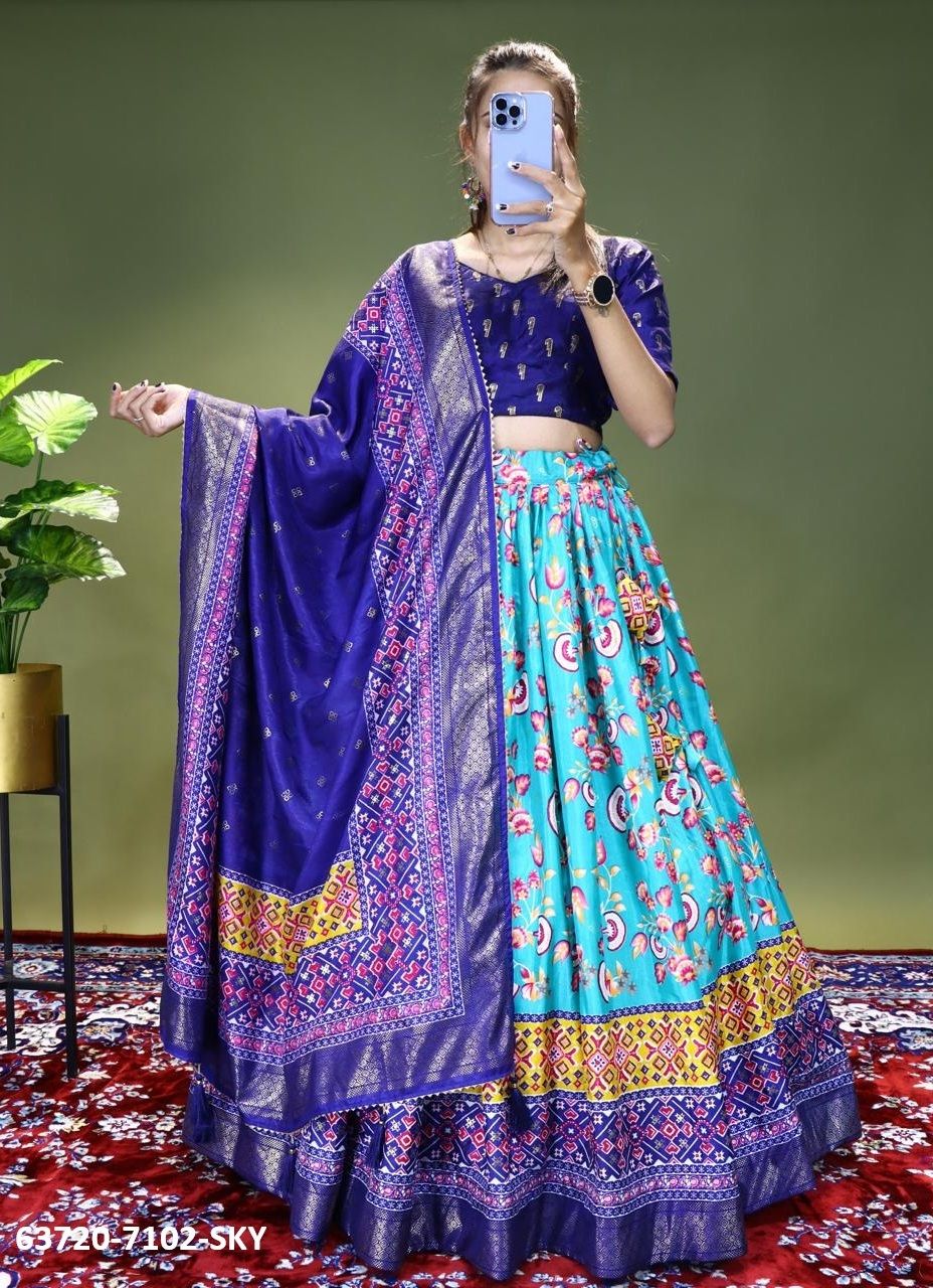 SERIES 7102 - Catalog # 63720 (Set of 4 Semi-Stitched Lehengas) by Komal Pret SERIES 7102 - Catalog # 63720 (Set of 4 Semi-Stitched Lehengas) by Komal Pret