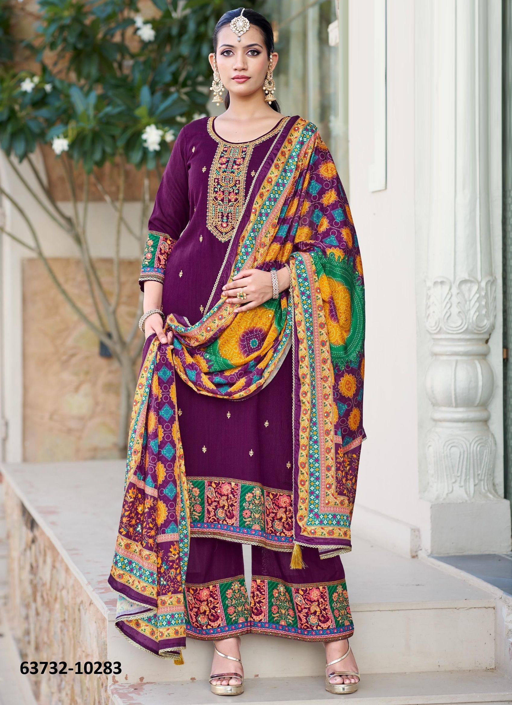 MOKSHA - Catalog # 63732 (Set of 6 Readymade Salwar Suits) by Rangoon MOKSHA - Catalog # 63732 (Set of 6 Readymade Salwar Suits) by Rangoon