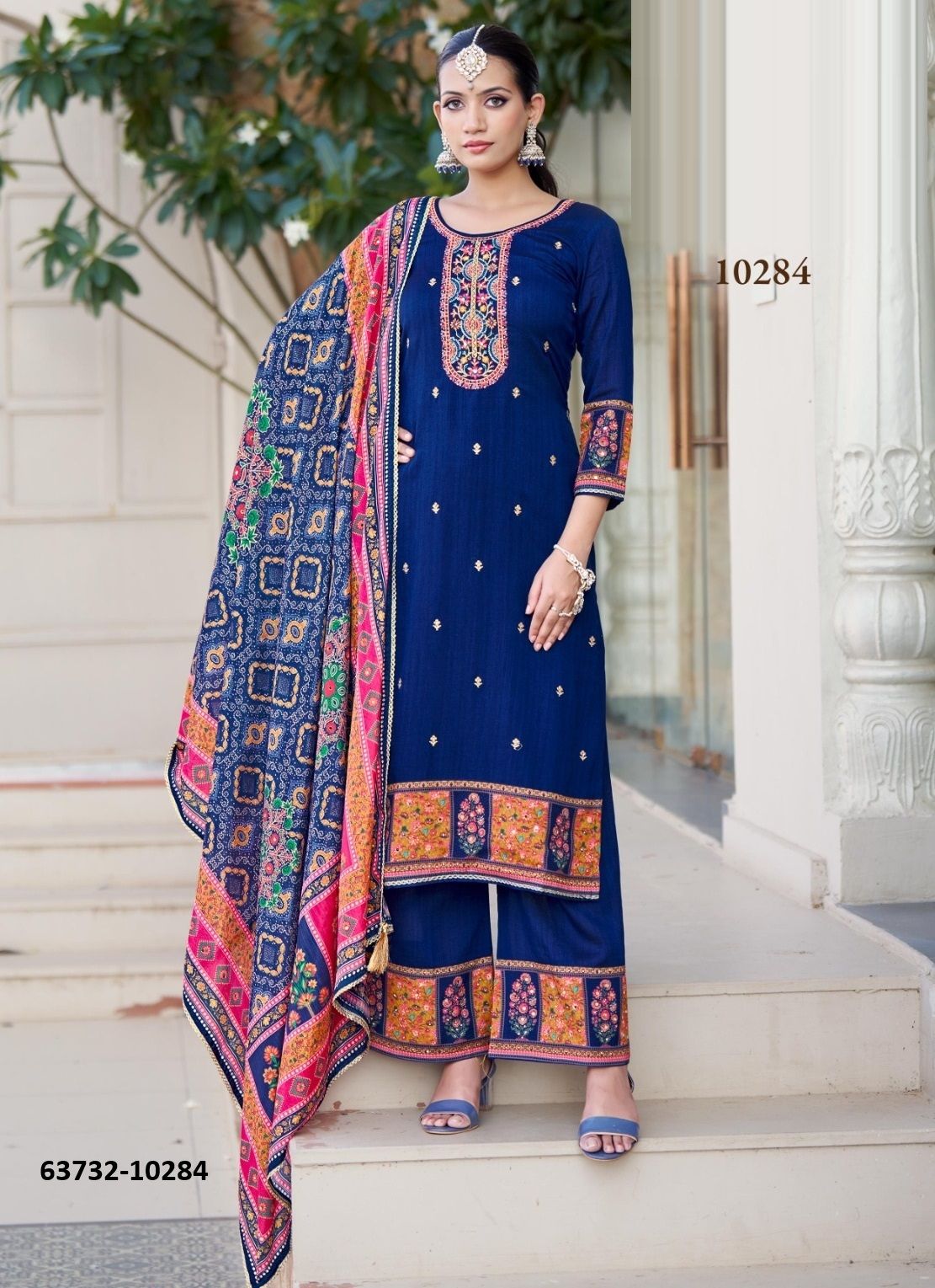 MOKSHA - Catalog # 63732 (Set of 6 Readymade Salwar Suits) by Rangoon MOKSHA - Catalog # 63732 (Set of 6 Readymade Salwar Suits) by Rangoon