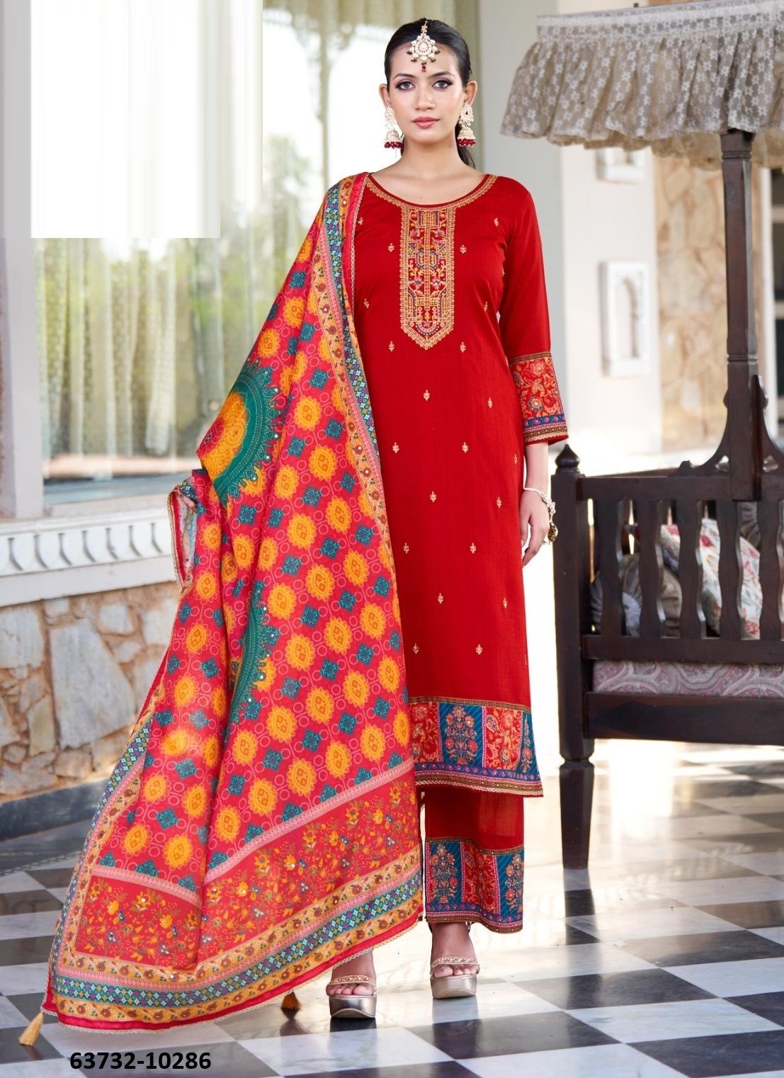 MOKSHA - Catalog # 63732 (Set of 6 Readymade Salwar Suits) by Rangoon MOKSHA - Catalog # 63732 (Set of 6 Readymade Salwar Suits) by Rangoon