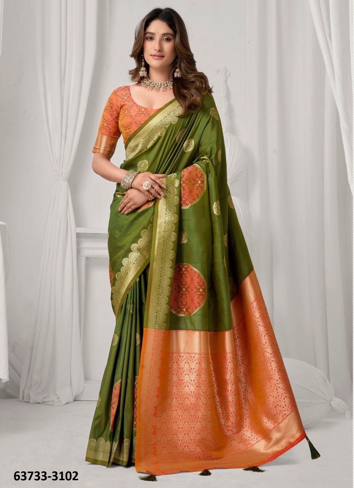 SHRADDHA - Catalog # 63733 (Set of 6 Sarees) by Gobuni SHRADDHA - Catalog # 63733 (Set of 6 Sarees) by Gobuni