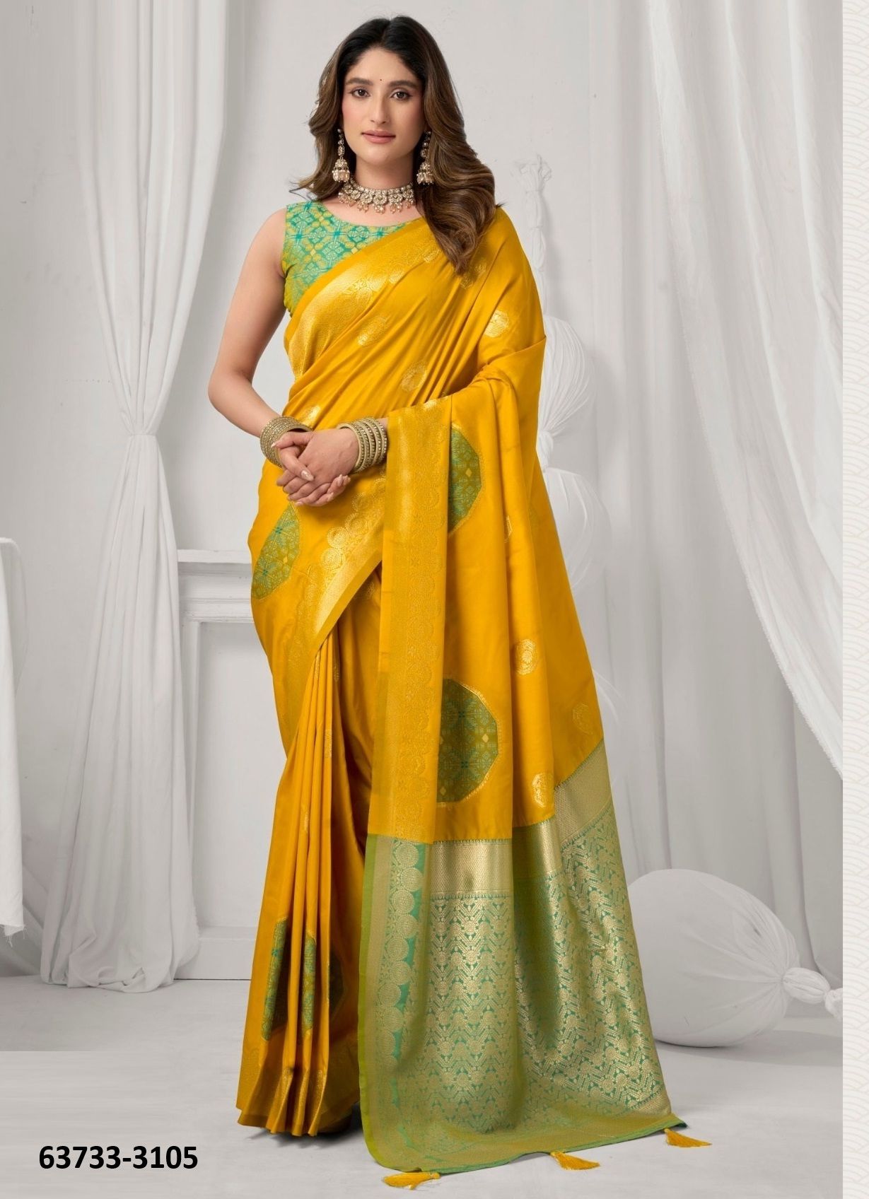 SHRADDHA - Catalog # 63733 (Set of 6 Sarees) by Gobuni SHRADDHA - Catalog # 63733 (Set of 6 Sarees) by Gobuni