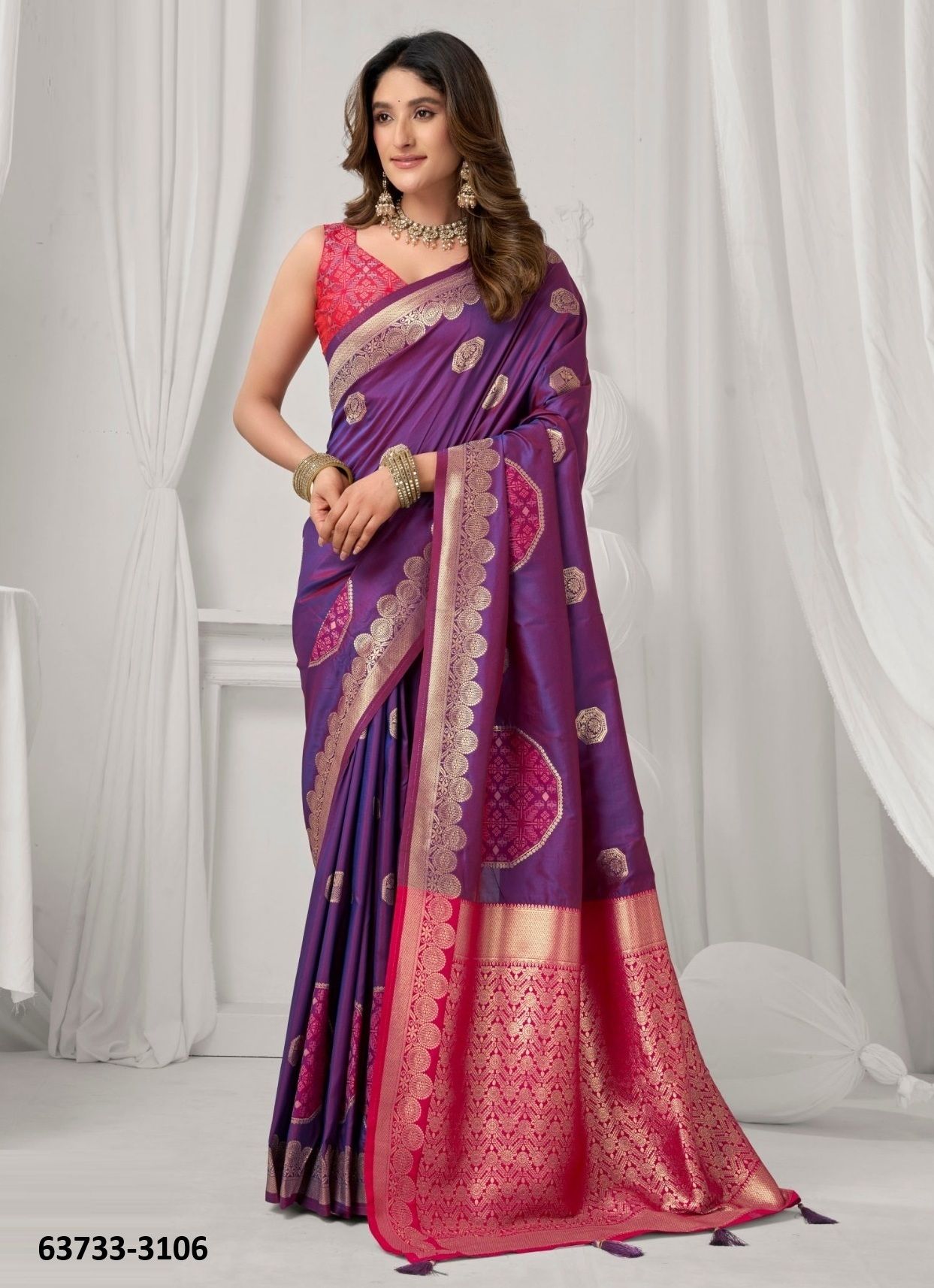 SHRADDHA - Catalog # 63733 (Set of 6 Sarees) by Gobuni SHRADDHA - Catalog # 63733 (Set of 6 Sarees) by Gobuni