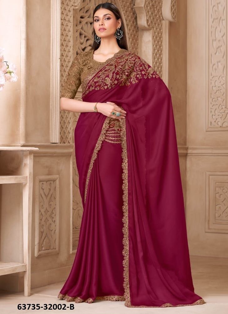 COLORS OF 32002 - Catalog # 63735 (Set of 6 Sarees) by The Fashion Hub