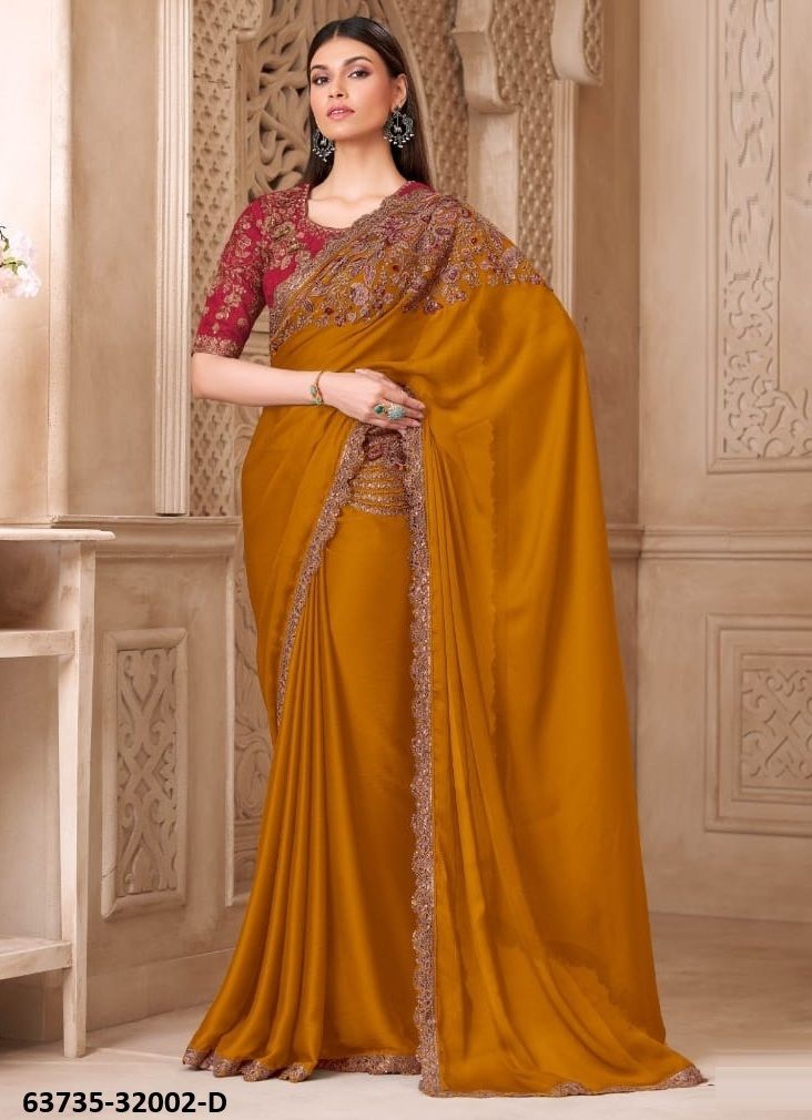 COLORS OF 32002 - Catalog # 63735 (Set of 6 Sarees) by The Fashion Hub