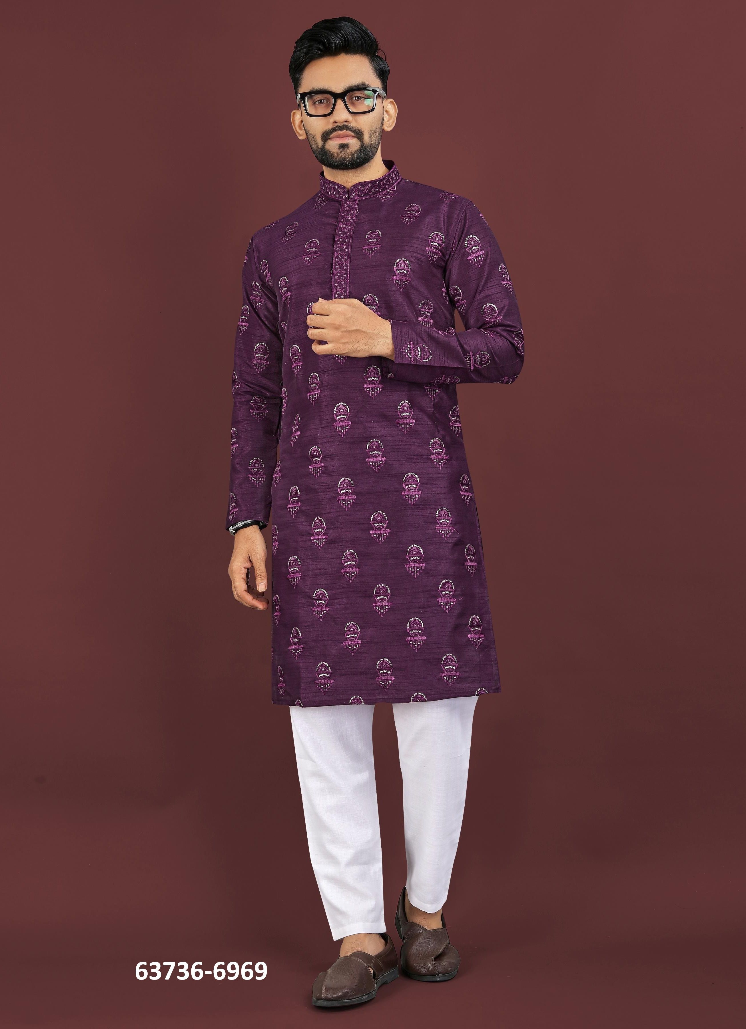 SANGRILA - Catalog # 63736 (Set of 4 Men's Ethnic Wear) by Tentmen Clothing