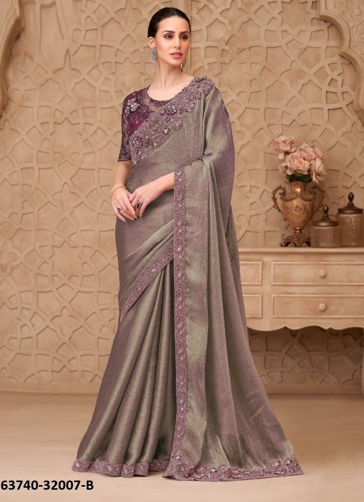 COLORS OF 32007 - Catalog # 63740 (Set of 6 Sarees) by The Fashion Hub