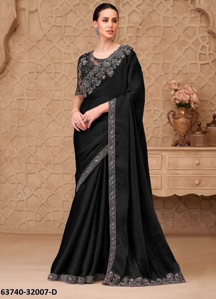 COLORS OF 32007 - Catalog # 63740 (Set of 6 Sarees) by The Fashion Hub