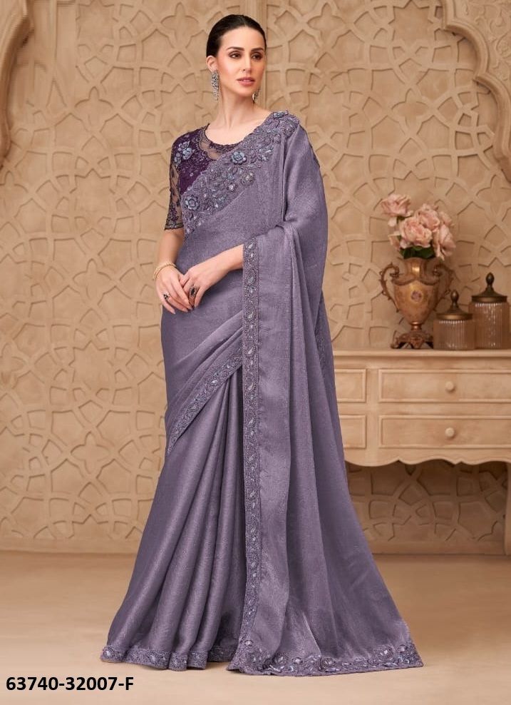 COLORS OF 32007 - Catalog # 63740 (Set of 6 Sarees) by The Fashion Hub