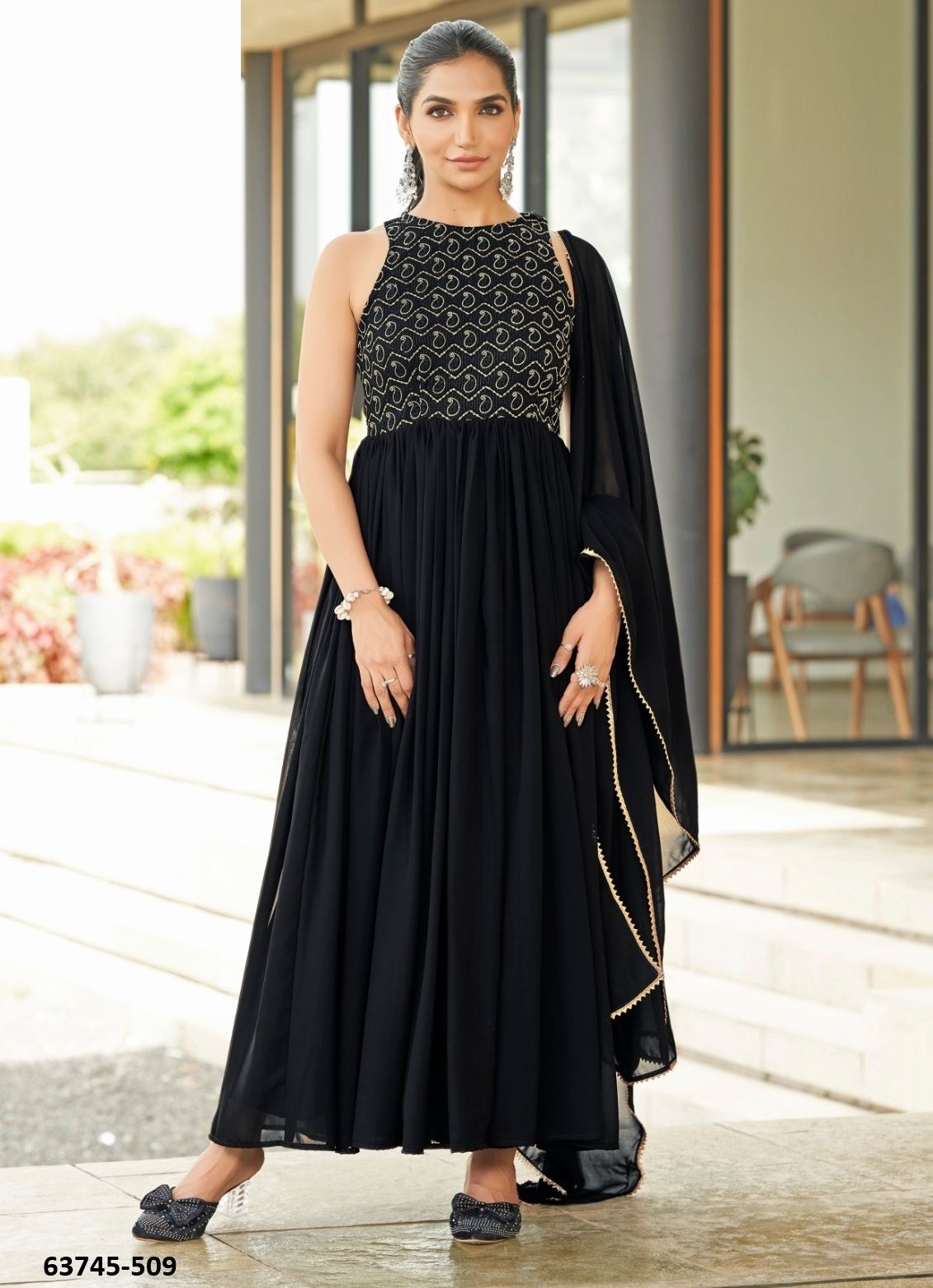 SRI - Catalog # 63745 (Set of 2 Readymade Gowns) by Chansi Trendz SRI - Catalog # 63745 (Set of 2 Readymade Gowns) by Chansi Trendz