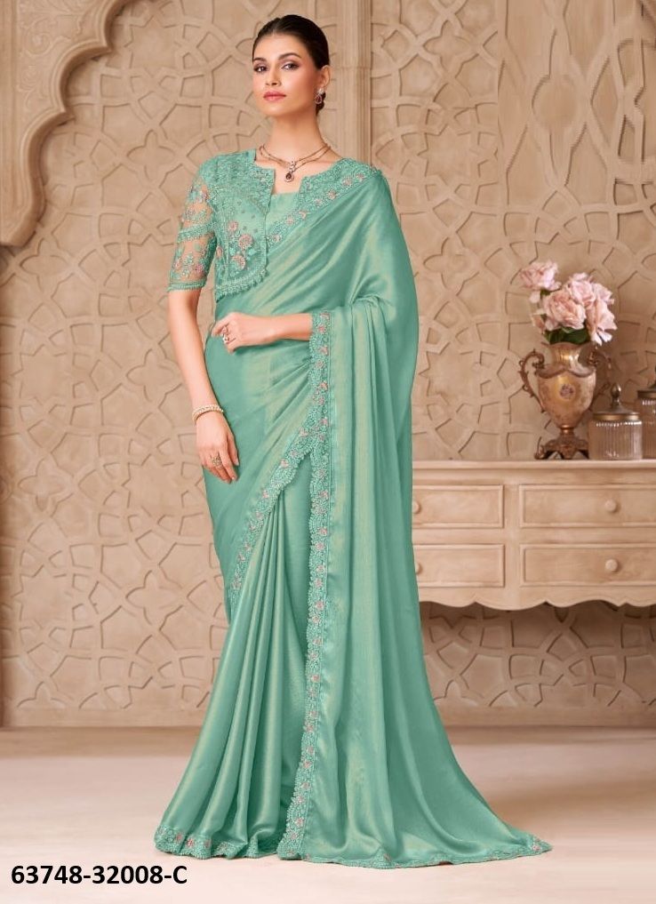 COLORS OF 32008 - Catalog # 63748 (Set of 6 Sarees) by The Fashion Hub