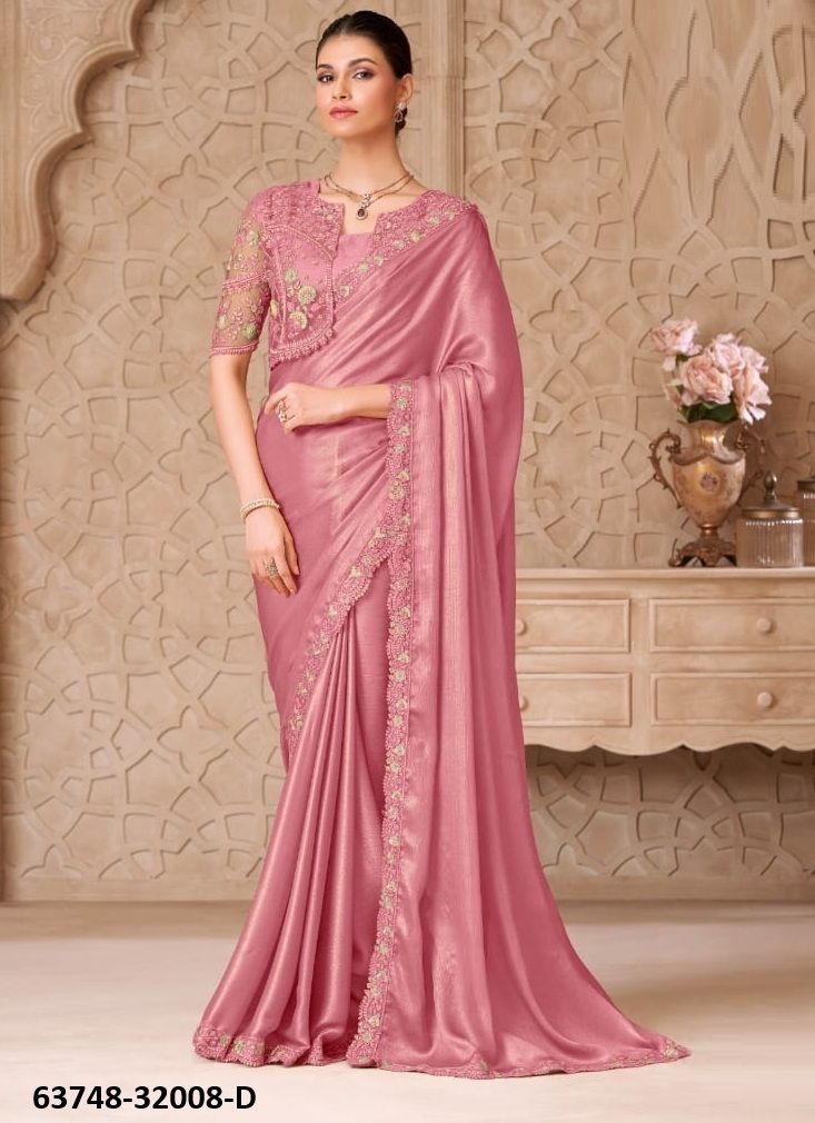 COLORS OF 32008 - Catalog # 63748 (Set of 6 Sarees) by The Fashion Hub