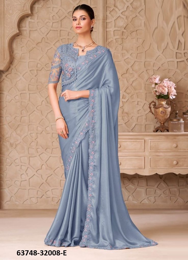 COLORS OF 32008 - Catalog # 63748 (Set of 6 Sarees) by The Fashion Hub
