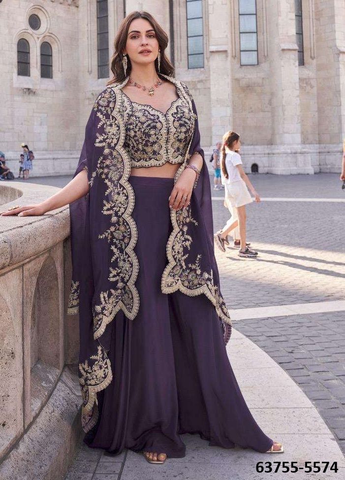 JANNAT NX - Catalog # 63755 (Set of 2 Indo-Western Outfits) by Sayuri Designer JANNAT NX - Catalog # 63755 (Set of 2 Indo-Western Outfits) by Sayuri Designer