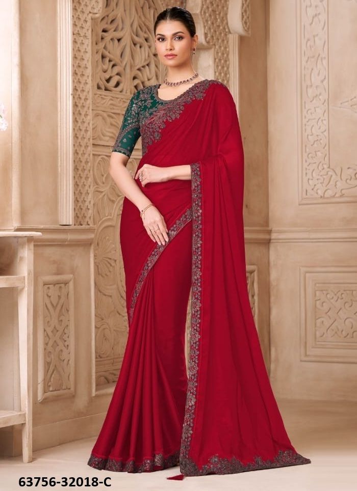 COLORS OF 32018 - Catalog # 63756 (Set of 6 Sarees) by The Fashion Hub