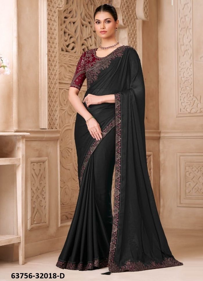 COLORS OF 32018 - Catalog # 63756 (Set of 6 Sarees) by The Fashion Hub