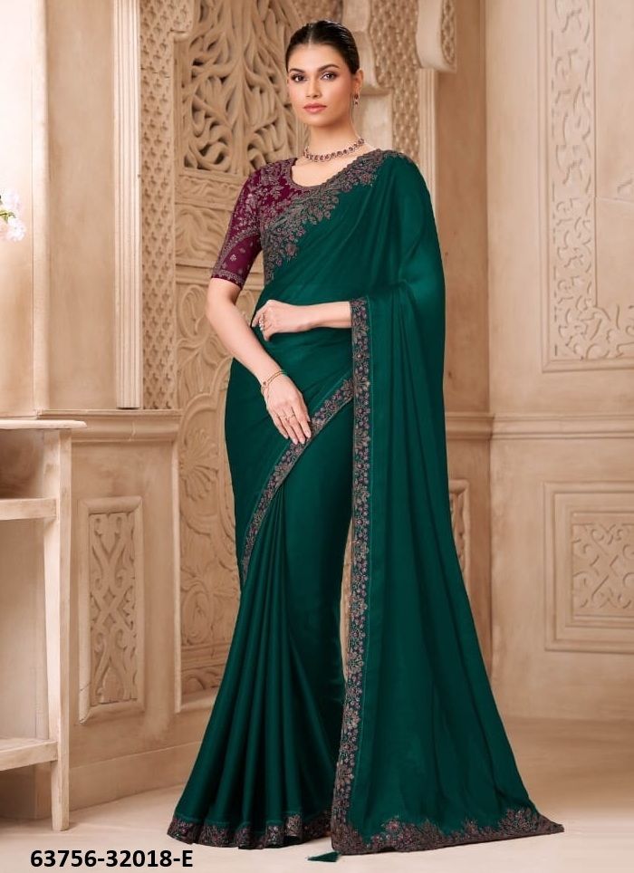 COLORS OF 32018 - Catalog # 63756 (Set of 6 Sarees) by The Fashion Hub