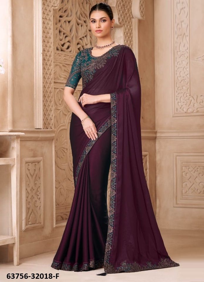 COLORS OF 32018 - Catalog # 63756 (Set of 6 Sarees) by The Fashion Hub