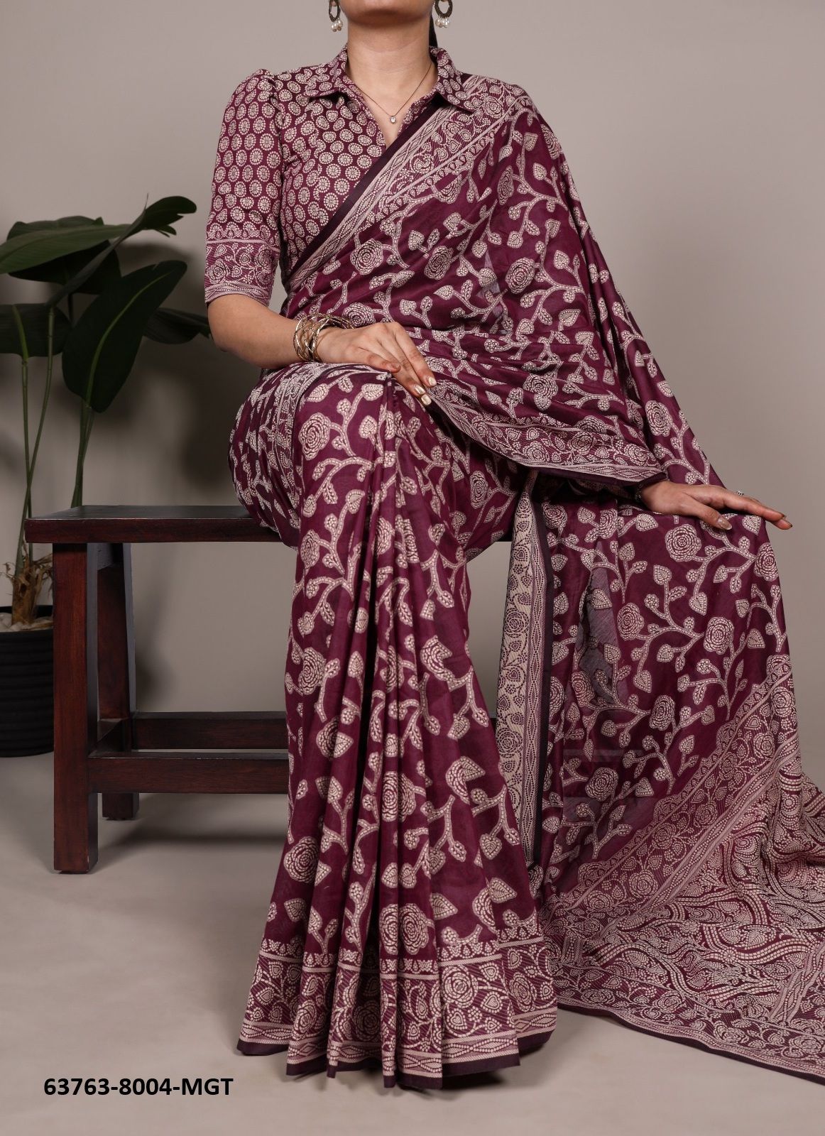 SERIES 8004 - Catalog # 63763 (Set of 6 Sarees) by Semad Styles SERIES 8004 - Catalog # 63763 (Set of 6 Sarees) by Semad Styles