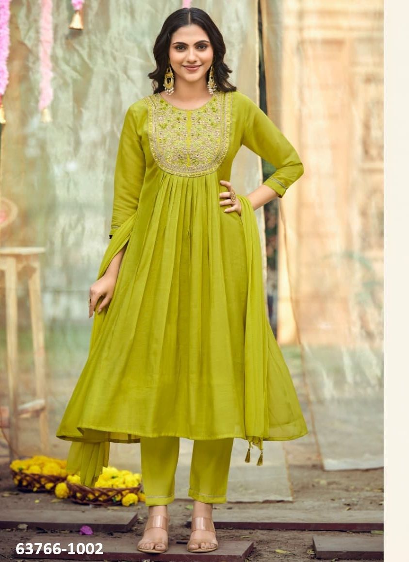 NOOR - Catalog # 63766 (Set of 6 Readymade Salwar Suits) by Ossm Ahmedabad