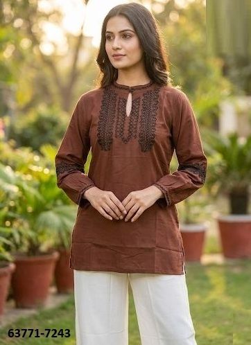 CHARMI 7 - Catalog # 63771 (Set of 5 Readymade Women's Kurtis / Tops) by Blue Hills