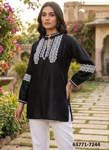 CHARMI 7 - Catalog # 63771 (Set of 5 Readymade Women's Kurtis / Tops) by Blue Hills