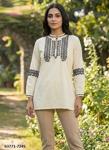 CHARMI 7 - Catalog # 63771 (Set of 5 Readymade Women's Kurtis / Tops) by Blue Hills