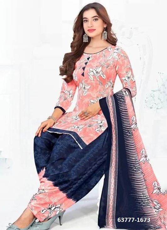UN-STITCHED SUIT - DRESS MATERIAL - Catalog # 63777 (Set of 51 Semi-Stitched / Un-Stitched Suits) by Jagraasa