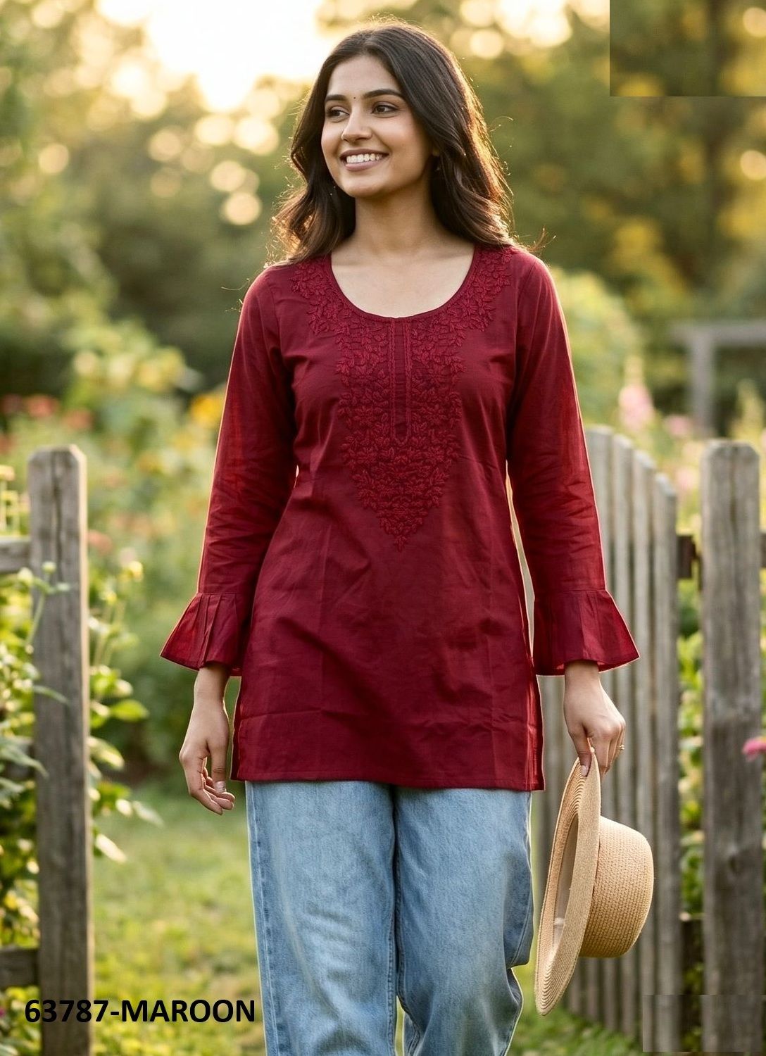CHARMI 2 - Catalog # 63787 (Set of 12 Readymade Women's Kurtis / Tops) by Blue Hills