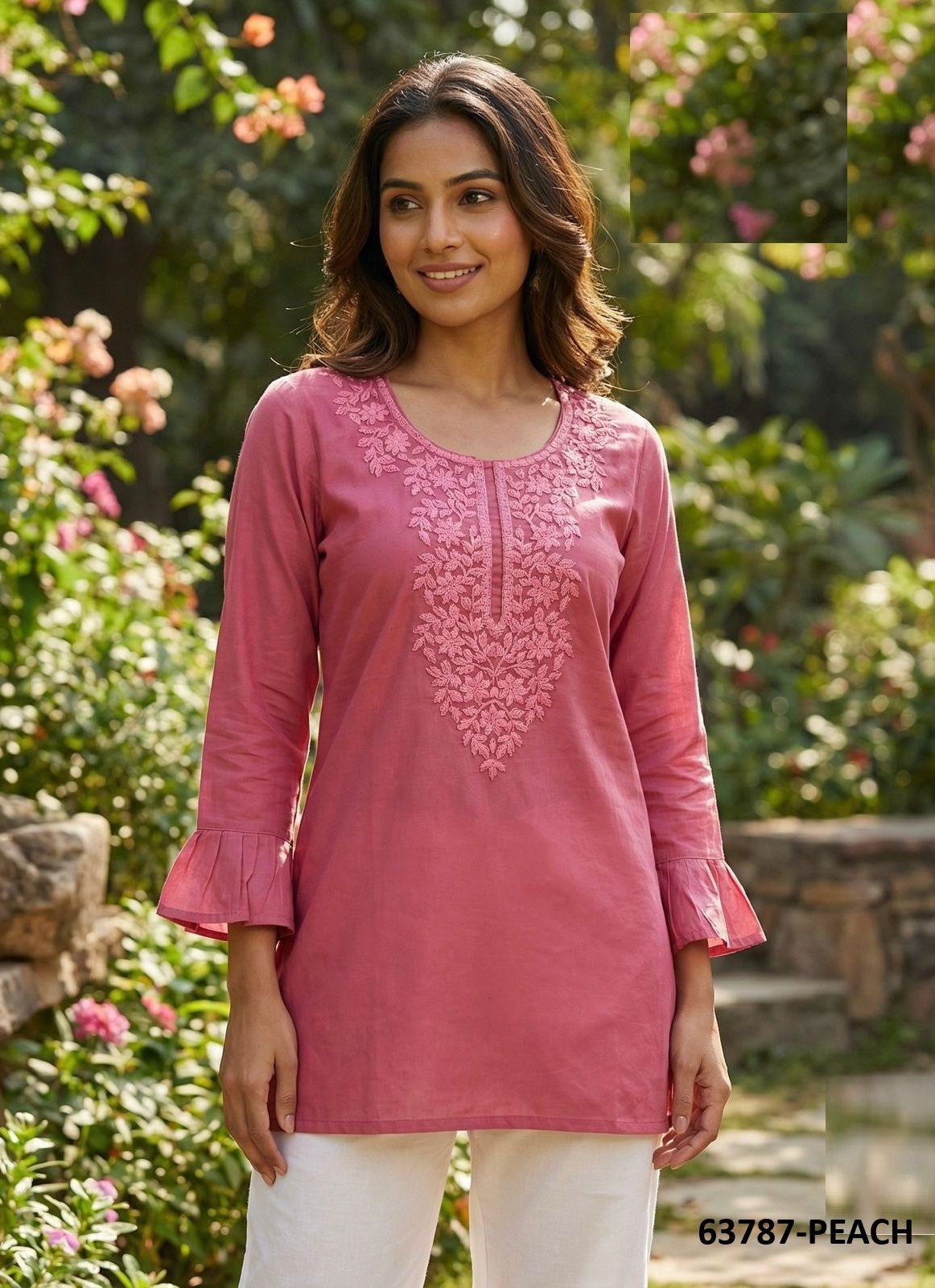 CHARMI 2 - Catalog # 63787 (Set of 12 Readymade Women's Kurtis / Tops) by Blue Hills