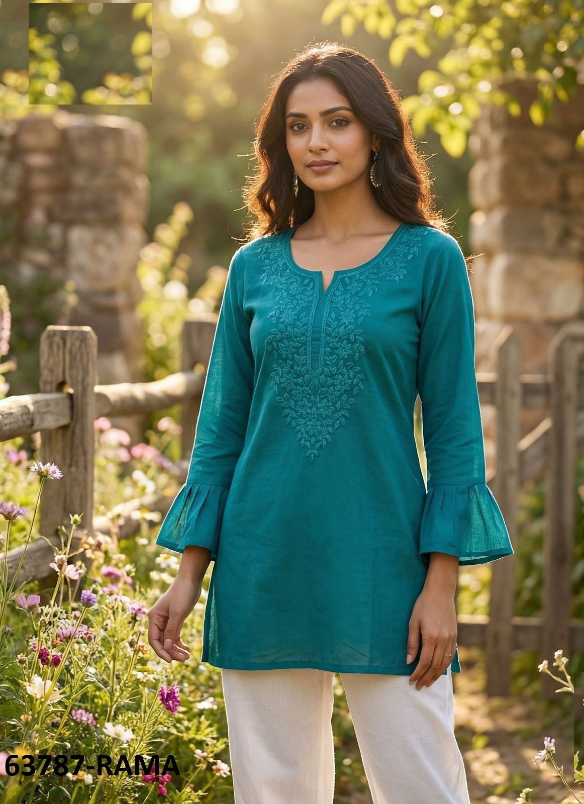 CHARMI 2 - Catalog # 63787 (Set of 12 Readymade Women's Kurtis / Tops) by Blue Hills