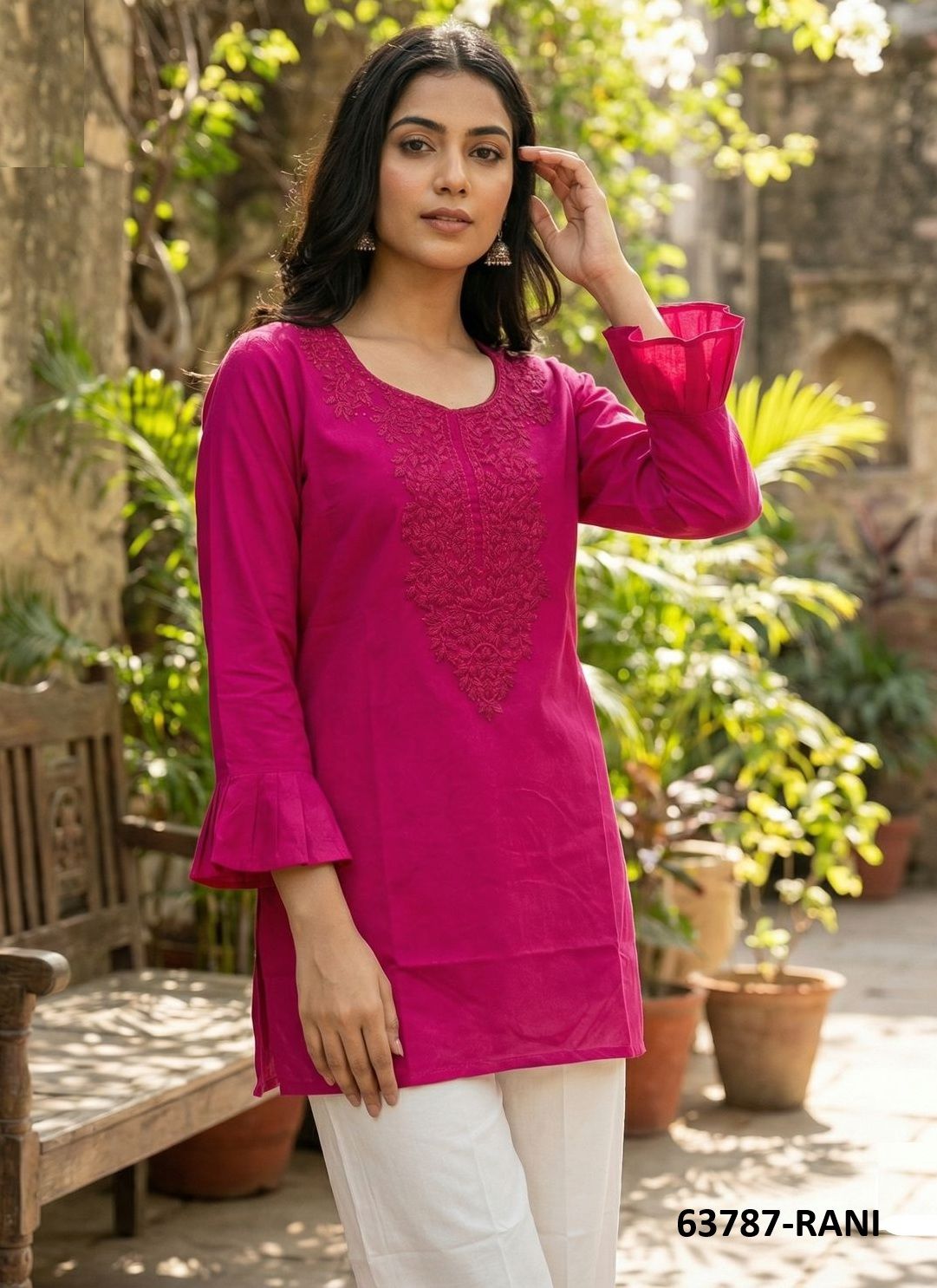 CHARMI 2 - Catalog # 63787 (Set of 12 Readymade Women's Kurtis / Tops) by Blue Hills